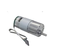 HF Mont Moteur électrique à codeur cc 12V 24V, vitesse 4 à 2000 tr/min, codage d'engrenage métallique, retour de Signal, moteur de bricolage inversé JGB37-545B(Single Motor,DC12V110RPM)