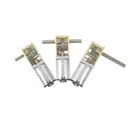 HF Mont Moteur miniature à engrenage à vis sans fin autobloquant 1218-N20, réducteur CC 12 V basse vitesse, à arbre simple ou double(Double shaft,3V13rpm)