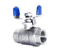 HF Mont Robinet à bille d'arrêt à Port complet BSPT 1/4 "3/8" 1/2 "3/4" 1 ", en acier inoxydable 304 316, eau, gaz, huile robuste avec poignée papillon(1",BSPT FEMALE_SS316L)