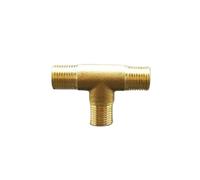 HF Mont Té mâle femelle 1/8 "1/4" 3/8 "BSP, séparateur à 3 voies, raccord de tuyau en laiton, eau, gaz, huile DN6/8/10, maison jardin(M-M-M,1/4")
