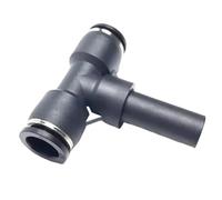 HF Mont Tube OD 1/8 "5/32" 1/4 "5/16" 3/8 "1/2" 5/8 ", 2 3 4 voies, té coudé en PU, Corss en Y, pousser for connecter une vanne de raccord d'air pneumatique(PTJ,3l8 Inch)