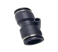 HF Mont Tube OD 1/8 "5/32" 1/4 "5/16" 3/8 "1/2" 5/8 ", 2 3 4 voies, té coudé en PU, Corss en Y, pousser for connecter une vanne de raccord d'air pneumatique(PU,3l8 Inch)