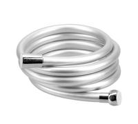 HF Mont Tuyau de douche à main en PVC haute pression, 1.2/1.5/2m, Interface universelle GI/2, Flexible, Anti-enroulement, accessoires de salle de bains(1.5m)