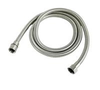 HF Mont Tuyau de douche en acier inoxydable et PVC souple, raccord de salle de bain, 1,5 m, raccord de douche chromé doré(SS brushed)