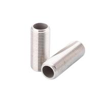 HF Mont Tuyau rond à filetage externe en acier inoxydable 304, 1/4 3/8 1/2 3/4 1 "X 40mm/50mm/60mm/80mm/100mm/120mm de longueur, raccords de tuyauterie(1l4,120mm)