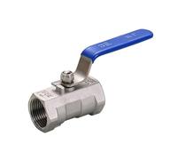 HF Mont Vanne à bille en acier inoxydable 201/304/316, 1 pièce, DN8/DN10/DN15/DN20/DN25, 1/2 "BSPP femelle, eau, gaz, huile, 16 bars 0-80 C(304,DN20)