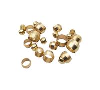 HF Mont Virole Double conique en laiton, 4 6 8 10 12 14 20mm OD, manchon de Compression, raccords de bague d'étanchéité, système de lubrification centralisé, 10 pièces(6.35mm 0.6g)