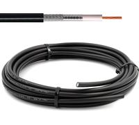 HF400 Câble coaxial 30m (équivalent LMR 400 UF) - 50 ohms câble d'antenne pour SMA BNC TNC PL259 UHF N mâle - coax cable extension CB funk HAM radio WLAN Internet Router 4G 5G - Fabriqué en Italie