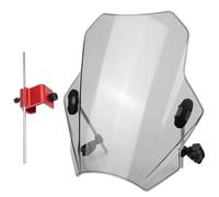 HFANGYU Convient pour CBR600RR CB1000R GXSR 600 750 pare-brise réglable pour moto MT07 MT09 couvertures universelles (couleur transparente)