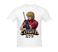HFBCGSWTK Cobra Space Adventure Retro Vintage Manga T Shirt Oversized Cotton Crewneck Custom Short Sleeve T-Shirt