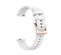 HFBZVAFC Bracelet en Silicone for Femmes, 14mm, à la Mode, Boucle ardillon en métal, Sangle à dégagement Rapide, Blanc, Rouge(White)