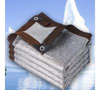 HFDASUENT Filet d'ombrage pour Voiture, Aluminet Tissu d'ombrage réfléchissant en Aluminium Respirant Filet Protection Solaire,avec œillets,pour terrasse Pergola Jardin Serre Patio