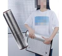 HFDASUENT Film Isolant pour fenêtre avec Ventouse,Film Aluminisé a Bulles Double Face Bache De Protection Hiver Rideau d'occultation Film for Vitrage Anti-Froid Calorifuge (90x220cm/35x87in)
