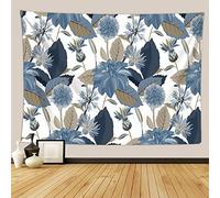 hfdch Tenture Murale Feuilles Fleurs Tapisserie Cadeau Tapisseries Hippie Mandala Bohème Psychédélique Complexe Indien Tenture Murale Literie Couvre-Lit Bohemian Ombre Hanging Pattern