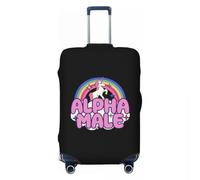 HFDGFJKKL Personnalisé drôle Alpha Mâle Licorne Arc-en-ciel Housse de bagages Protecteur Anti-poussière Housses de valise de voyage