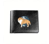 HFDGFJKKL Portefeuille de qualité Adorable Collie Chien Affaires Hommes Casual Élégant Simple Pratique Élégant Impression Créatif Halloween et Noël Cadeaux