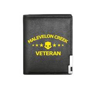 HFDGFJKKL Portefeuille de qualité Malevelon Creek Veteran Stars Imprimer Portefeuille Affaires Hommes Casual Simple Pratique Élégant Créatif Cadeaux d’Halloween et de Noël