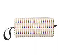 HFDGFJKKL Sac à dos, basson Roseaux (arc-en-ciel) Maquillage Organisateur cosmétique Rangement Kit Dopp Cosmétique de toilette pour femmes Cadeau de la trousse à crayons de voyage Beauté