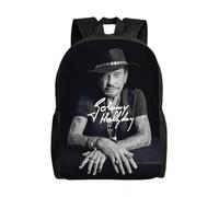 HFDGFJKKL Sac à dos French Rock Legend Johnny Hallyday Travel Femmes Menchool Laptop Bookbag Collegetudent Daypack Halloween et Noël cadeaux