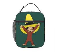 HFDGFJKKL Sac à dos Funky Curious George One Lunchbag Cadeaux d’Halloween et de Noël