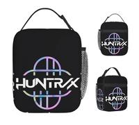 HFDGFJKKL Sac à dos Huntrix Demon Hunters Animation Logo Picnic Lunch Box Pour Femmes Kawaii Tote Food s Waterproof Zipper Cooler Bag Cadeaux d’Halloween et de Noël