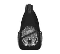 HFDGFJKKL Sac à dos IRM du cerveau Poitrine Hommes Sling Bandoulière Poitrine Voyage Randonnée Sac à dos Sac à bandoulière Cadeaux d’Halloween et de Noël