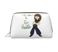 HFDGFJKKL Sac à dos Je préfère être Kim Possible Sachets cosmétiques pour femmes d’anime Organisateur de maquillage de voyage Pochette Rangement de produits de toilette Boîte cadeau Festival