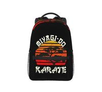HFDGFJKKL Sac à dos Karaté Kid Miyagi Do Daypack Grande capacité Enfants Livre École Épaule pour Hommes Femmes Halloween et Noël cadeaux