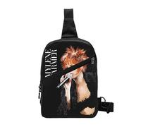 HFDGFJKKL Sac à dos Mylène Farmer Poitrine française pour hommes Écharpe bandoulière Voyage en bandoulière Randonnée Sac à dos Cadeau Festival de l’épaule