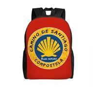 HFDGFJKKL Sac à dos personnalisé Buen Camino De Santiago Compostelle Peregrino Voyage Femmes Hommes Livre Portable École Cadeau Festival du sac à dos étudiant