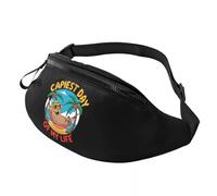 HFDGFJKKL Sac à dos personnalisé drôle Capybara Fanny Pack Femmes Hommes Bandoulière Taille pour le cyclisme Camping Téléphone Argent Pochette Halloween et Noël cadeaux