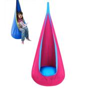 HFDJRWK Balançoire Sensorielle for Enfants Autistes. Balançoire Hamac Suspendue avec Oreiller Gonflable. Balançoire Pod for Tout-Petit Alliant Détente Et Divertissement.(Red)