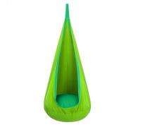 HFDJRWK Chaise Hamac Suspendue for Enfants, Balançoire Sensorielle Intérieure avec Coussin Gonflable, Siège Berceau for Enfants en Corde Réglable, Ensemble Complet D'accessoires Inclus(Green)