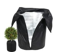 HFDJRWK Cold Weather Plant Insulation Cover Breathable, Moisture-Wicking Garden Plant Insulation Cover Suitable for Roses, Saplings, Hanging Baskets, Pots, and Tomatoes(Black,45 * 50cm)