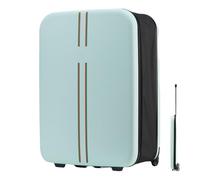 HFDJRWK Foldable Carry-on Suitcase with Spinner Wheels, Reinforced Bottom Pads, 3-Stage Telescopic Handle, Lightweight Business Travel Trolleyffaires Léger(Green,24in)