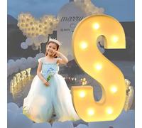 HFDJRWK Grande Enseigne Lumineuse Néon, Lettres Encadrées de Ballons en Mosaïque, Idéale for Les Anniversaires, Les Baby Showers Et Autres Fêtes.(S,100cm)