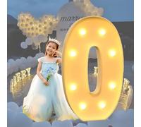 HFDJRWK Grande Enseigne Lumineuse Néon, Lettres Encadrées de Ballons en Mosaïque, Idéale for Les Anniversaires, Les Baby Showers Et Autres Fêtes.(O,70cm)