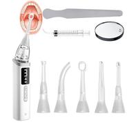 HFDJRWK Kit Électronique D'élimination des Calculs D'amygdales avec Réglage D'aspiration À 3 Niveaux Et Loupe 5X - Combat la Mauvaise Haleine Causée par Les Calculs D'amygdales(008)