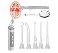 HFDJRWK Kit Électronique D'élimination des Calculs D'amygdales avec Réglage D'aspiration À 3 Niveaux Et Loupe 5X - Combat la Mauvaise Haleine Causée par Les Calculs D'amygdales(009)