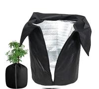 HFDJRWK Outdoor Garden Plant Pot Protective Cover Cold Weather Plant Insulation Cover Protects Plants from Severe Winter Conditions Suitable for Small Plants(Black,65 * 70cm)