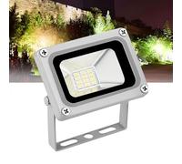 HFDJRWK Projecteur LED Extérieur Étanche DC 12V-24v 10W 6000K Lumière du Jour Blanche, Adapté Aux Cours, Terrains de Jeux, Garages, Jardins Et Pelouses.