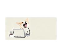 HFDTGD Superbe Tapis de Souris Imprimé Animaux Mignons 600x300mm Epais Confortable avec Service Personnalisé Joueur Travail Informatique Clavier Souris Optique