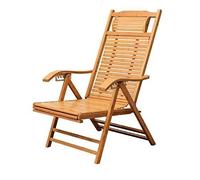 HFERTSCN Chaise à Bascule Chaise Salon, Jardin Home Bambou Loisir Larges Lattes Pliantes Pause déjeuner Chaise Facile Chaise Chaise sunger intéressant FANDIAO
