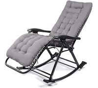 HFERTSCN Chaise à Bascule d'été Rocking Rocking for Balcony Garden Leisure Relax Chaise Lazy Chaise Lounge Chaise Pliante Chaise Adult Office Outdoor Nap Recleur (Style D) FANDIAO