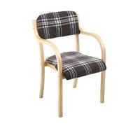 HFERTSCN Chaise de Salle à Manger en Bois Massif Moderne avec Bras recouverte d'armes rembourrées pour Cuisine et Salon Salounge Accent Chaise Max Charge 150 kg Couleur: réseau C FANDIAO