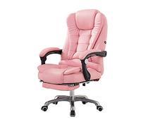 HFERTSCN Chaise d'ordinateur inclinable allongable réglable avec USB Soft PU Leather Office Soutr Ergonomic Home Desk Boss Chaise avec Repose-Pieds pour Le Confort et Le Soutien. FANDIAO
