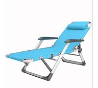 HFERTSCN Chaise zéro gravité Chaise Salon extérieur chaises de Patio avec Oreiller et remboursement de Pliage réglable pour la Gamme de Plage de terrasse de terrasse (Couleur: Bleu) FANDIAO