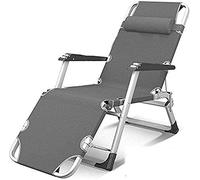 HFERTSCN Fauteuil inclinable Sun Lounger Zero Garden Lounger chaises avec Oreiller inclinables Portables Lounor Lounger extérieur inclinable Pliant pour terrasse Patio Black Black Fleurs FANDIAO