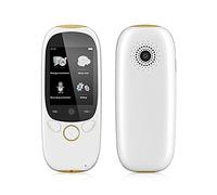 HFERTSCN K1 2,0 Pouces Screen Voice Traductor Smart Business Travel Machine de Traduction AI 512 Mo + 4 Go 45 Langues Traductor (Couleur: Noir) Décoration Charitable Chaser of Light FANDIAO