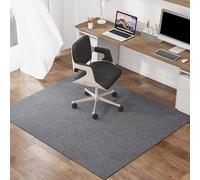 HFERTSCN Mat de Chaise de Bureau antidérapant Protecteur de Plancher d'ordinateur de Bureau Protecteur de roulement Durable pour la Maison et Le Bureau Utilisez Un Tapis Gris 120x130 cm FANDIAO